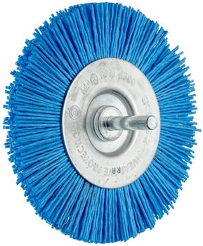 Pferd Rundbürste RBU ungezopft Ø 100 mm Schaft-Ø 6 mm BLUE-Filament für Bohrmaschinen (43740169)