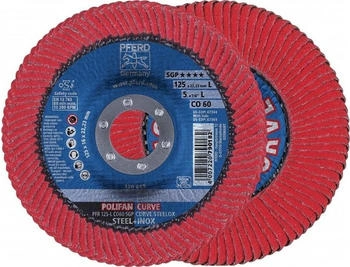 Pferd POLIFAN Fächerscheibe PFR 125-M CO 60 SGP CURVE STEELOX für Stahl/Edelstahl (67689056)