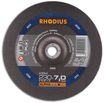 RHODIUS Schruppscheibe KSM 230 x 7,0 x 22,23 mm Stahl (200090)
