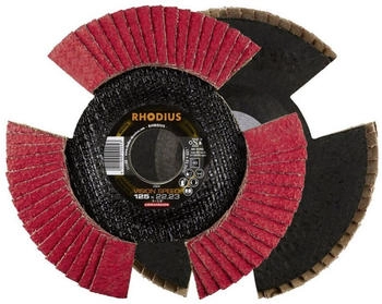 RHODIUS VISION SPEED Fächerschleifscheibe 115 x 22,23 mm K40 Edelstahl (210652)