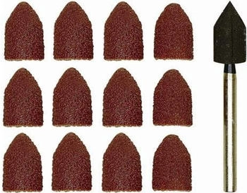 Proxxon Schleifkappenträger mit 10 Schleifkappen Korn 80/150, 9 mm (28987)