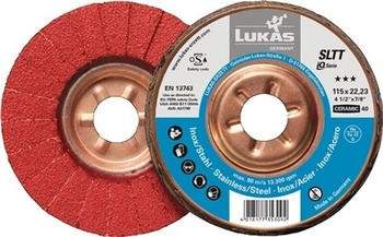 Lukas Fächerscheibe SLTT Ceramic D.125mm K.60 flach INOX/Stahl (A27201250600050)