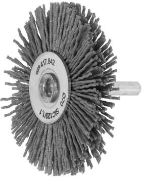 Lessmann Rundbürste Ø 70 mm Schaft 6 mm SiC Schleifborsten Körnung 120 (417842)