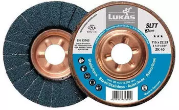 Lukas Fächerscheibe SLTT ZK Ø 115 mm Körnung 60 flach (A27201150600065)
