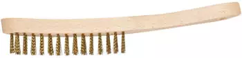 Pferd Handb&uuml;rste HBU 2-reihig Messing-Draht &Oslash;0,30mm, 10 St. (43671002)