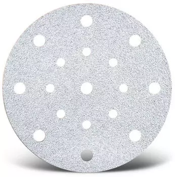 Menzer White Klett-Schleifscheiben 150mm 17-Loch Normalkorund, 50 Stk. (231631120)