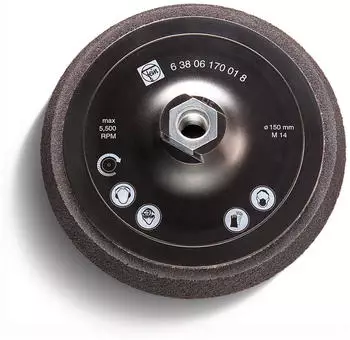 Fein St&uuml;tzteller mit Klettenhaftteil M14 &Oslash;80mm (63806179015)