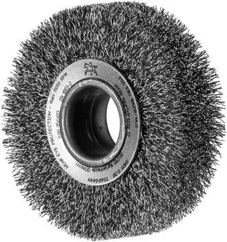 Pferd Rundb&uuml;rste RBU 100x28mm ungezopft Edelstahl-Draht &Oslash;0,30mm (43701110)