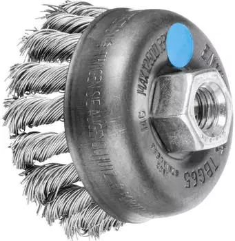 Pferd TBG Topfb&uuml;rste gezopft M14 Edelstahl-Draht 65mm (43305004)
