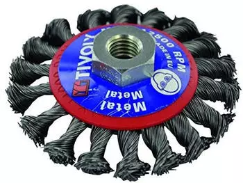 Tivoly Technic Zopfb&uuml;rste konisch Stahl gedreht &Oslash;95mm M14 (XT202520137)