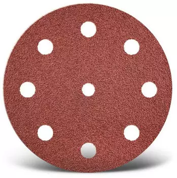 Menzer Red Klett-Schleifscheiben Exzenterschleifer 125mm 9-Loch Normalkorund 50 Stk. (231031060)