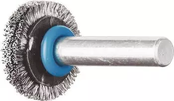 Pferd Rundb&uuml;rste RBU ungezopft &Oslash;20mm Edelstahl-Draht 0,20mm Schaft &Oslash;6mm (43101003)