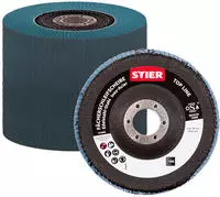 STIER F&auml;cherschleifscheiben Profi &Oslash; 115 mm, Set 10 St&uuml;ck, 115x22,23, Korn 80...
