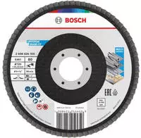 Bosch F&auml;cherschleifscheibe X451, 2608626181, &Oslash;125mm, K&ouml;rnung 80, gerade, f&uuml;r