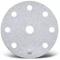 White Klett-schleifscheiben, 150 Mm, 9-loch, F. Exzenterschleifer, Normalkorund (50