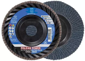 Pferd POLIFAN POWER F&auml;cherschleifscheibe PFC konisch 125mm K40 (69301039)