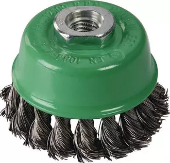 Tecwerk Topfb&uuml;rste 100mm gezopfter V2A-Draht 0,5mm M14 (2000841162)