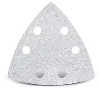 White Klett-schleifbl&auml;tter, 93 Mm, 6-loch, F. Deltaschleifer, Normalkorund (50...