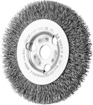 Pferd Rundb&uuml;rste RBU 10012/14,0 schmal ungezopft Stahldraht 0,30mm (43502009)