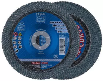 Pferd POLIFAN-F&auml;cherscheibe PFR 180mm Z40 SGP CURVE STEELOX (67689095)