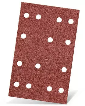Menzer Red Klett-Schleifb&ouml;gen Schwingschleifer 133x80mm 14-Loch Normalkorund 50 Stk. (252071120)
