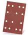 Menzer Red Klett-Schleifbögen Schwingschleifer 133x80mm 14-Loch Normalkorund 50 Stk. (252071120)
