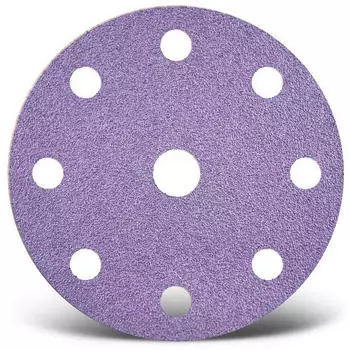 Menzer Purple HD Klett-Schleifscheiben 150mm 9-Loch Keramik-Mix, 50 Stk. (230061080)