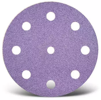 Menzer Purple HD Klett-Schleifscheiben 125mm 9-Loch Keramik-Mix 50 Stk. (230031120)