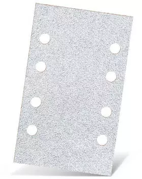 Menzer White Klett-Schleifb&ouml;gen 133x80mm 8-Loch Normalkorund 50 Stk. (252021060)