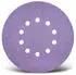 Menzer Purple HD Klett-Schleifscheiben Ø225mm K400 10-Loch, 5 Stück (230130400)