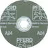 Pferd COMBICLICK Korund Fiberscheibe Ø125mm A24, Universal (64190102)