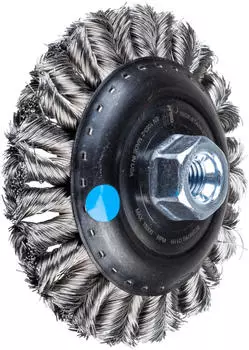 Pferd COMBITWIST Kegelb&uuml;rste gezopft KBG &Oslash;125x15mm M14 Edelstahl-Draht 0,35mm (43317013)