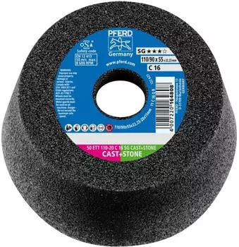 Pferd Schleiftopf ETT 50 110-20 C 16 SG, &Oslash;110mm, K&ouml;rnung 16, 8600U/min (63518222)
