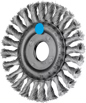 Pferd Rundb&uuml;rste RBG 115x12mm Edelstahl-Draht 0,35mm (43302122)