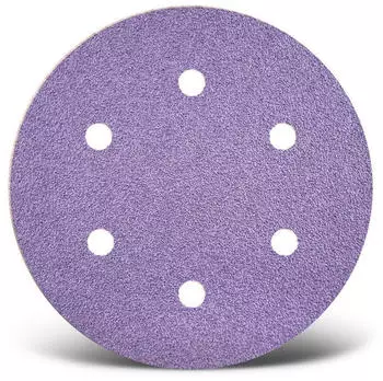 Menzer Purple HD Klett-Schleifscheiben &Oslash;225mm K180 6-Loch, Keramikmix (5 Stk.) (230110180)