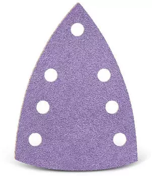 Menzer Purple HD Klett-Schleifbl&auml;tter Deltaschleifer 150x100mm 7-Loch Keramik-Mix 50 Stk. (261381320)