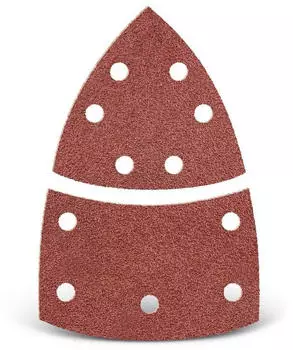 Menzer Klett-Schleifbl&auml;tter Deltaschleifer 93/62x102mm 11-Loch K40-240, 50 St&uuml;ck (261211180)