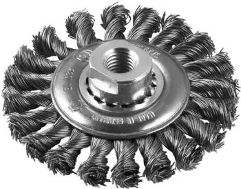 Bosch Scheibenb&uuml;rste gezopft, Draht rostfrei, &Oslash;100mm, M14 (2609256509)