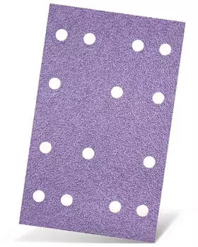Menzer Purple HD Klett-Schleifb&ouml;gen 133x80mm 14-Loch Keramik-Mix 50 Stk. (252251180)