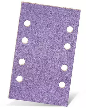 Menzer Purple HD Klett-Schleifb&ouml;gen 133x80mm 8-Loch Keramik-Mix 50 Stk. (252221180)
