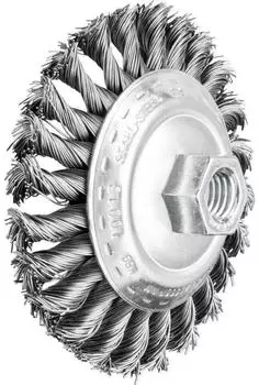 Pferd KBG Kegelb&uuml;rste gezopft Stahl-Draht 100x13mm M14 (43313001)