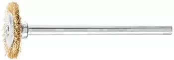 Pferd Minirundbürste RBU 1602/3 Messing-Draht Ø16x2mm Schaft-Ø3mm (43100353)