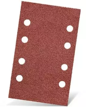 Menzer Red Klett-Schleifb&ouml;gen Schwingschleifer 133x80mm 8-Loch Normalkorund 50 Stk. (252011060)
