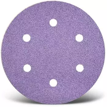 Menzer Purple HD Klett-Schleifscheiben &Oslash;225mm K40 6-Loch, 5 St&uuml;ck (230110040)