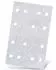 Menzer White Klett-Schleifbögen 133x80mm 14-Loch Normalkorund, 50 Stk. (252085150)