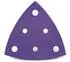 Menzer Klett-Schleifblätter für Deltaschleifer 82mm, K120, 6-Loch, 50 Stück (261441120)
