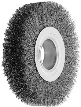 Lessmann Draht-Rundb&uuml;rste Stahldraht gewellt 150x22mm 0,30/0,35mm (344172)
