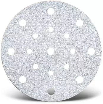 Menzer White Klett-Schleifscheiben 150mm 17-Loch Normalkorund, 50 Stk. (231631180)