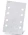Menzer White Klett-Schleifbögen 133x80mm 8-Loch Normalkorund, 50 Stk. (252021150)