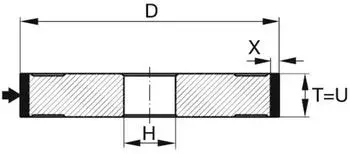 Tyrolit CBN-Teller-Schleifscheibe 100x10x20mm, Typ B126 (620464)